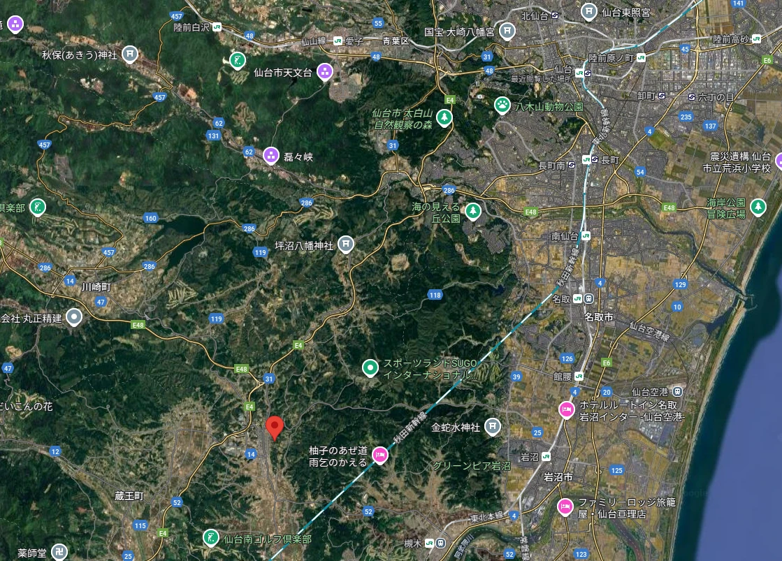 宮城県 柴田郡村田町｜【山林あげます】宮城県柴田郡 北ノ内 仙台空港